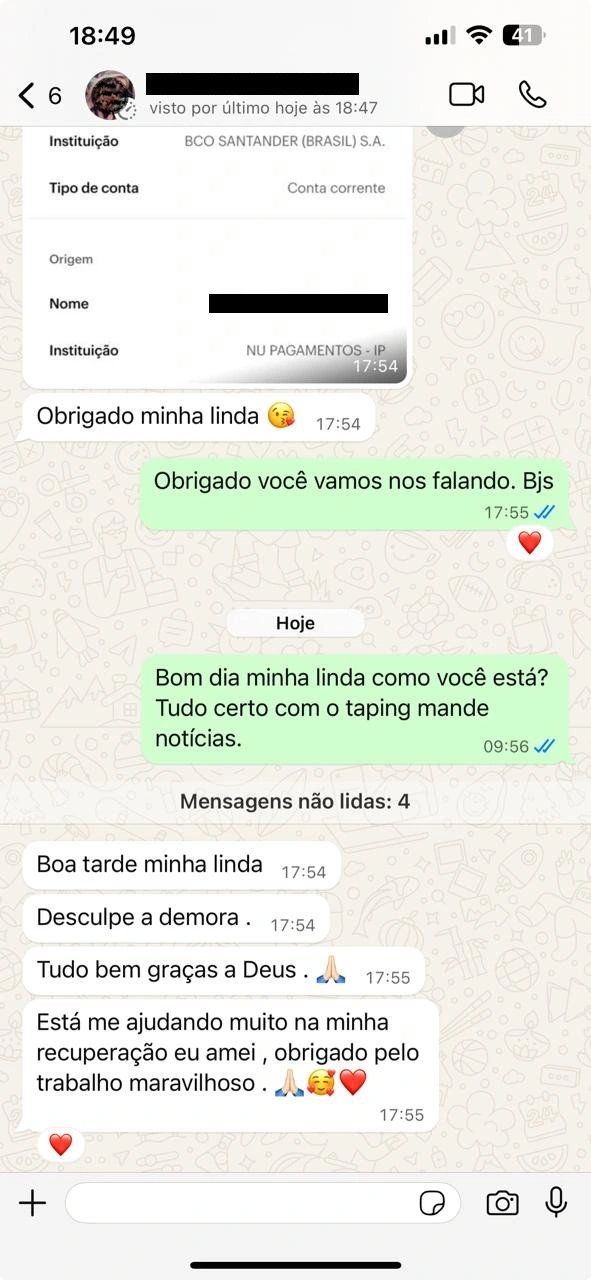 Depoimento de mamãe atendida pela Sheila — 2