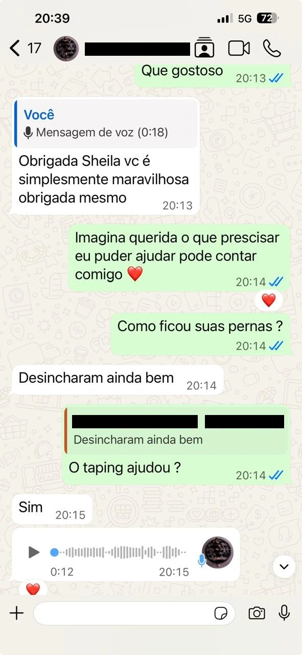Depoimento de mamãe atendida pela Sheila — 4